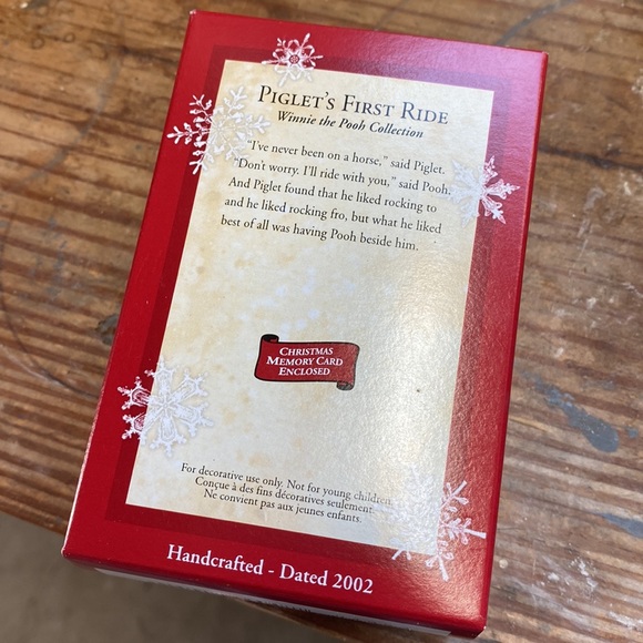 Hallmark 2002 Piglet’s First Ride Disney Ornament - Picture 6 of 7
